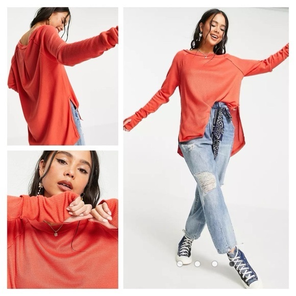 We The Free Snowy Thermal in Heatwave Orange Size Large - Picture 2 of 8